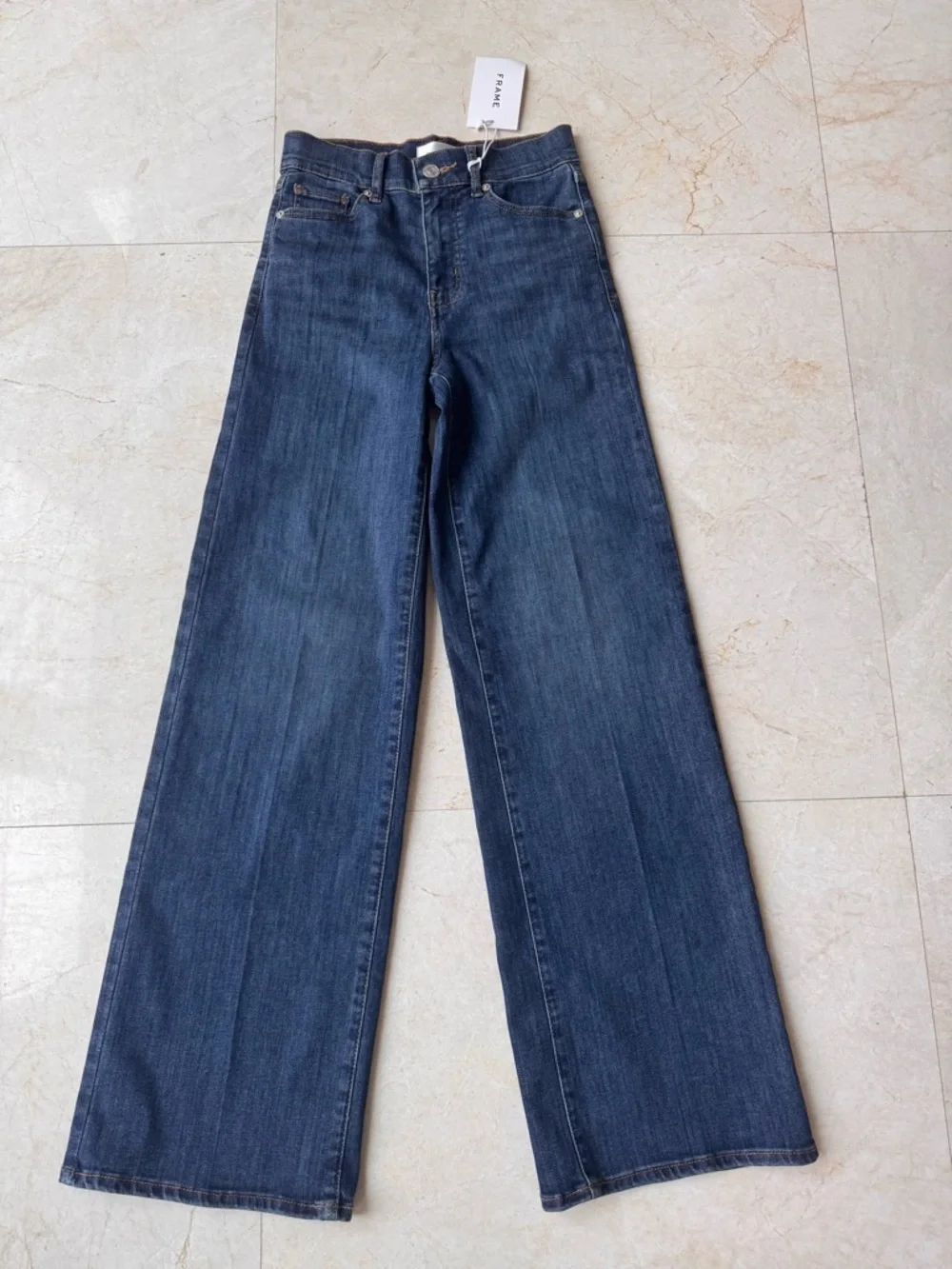 Frame Le Slim Palazzo Blue Jeans size 25 - Picture 7 of 13